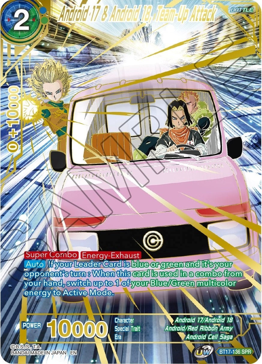 Image for Android 17 & Android 18, Team-Up Attack (SPR) - Dragon Ball Super: Masters