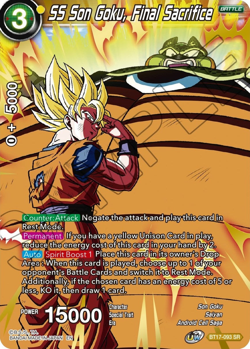 Image for SS Son Goku, Final Sacrifice - Dragon Ball Super: Masters