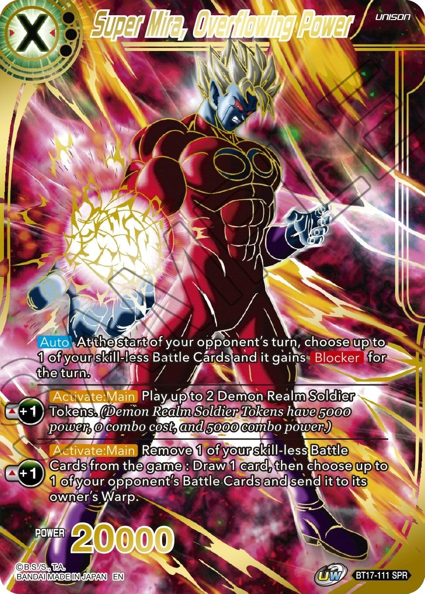 Image for Super Mira, Overflowing Power (SPR) - Dragon Ball Super: Masters