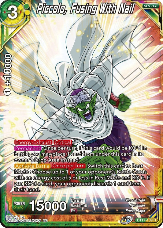 Image for Piccolo, Fusing With Nail - Dragon Ball Super: Masters