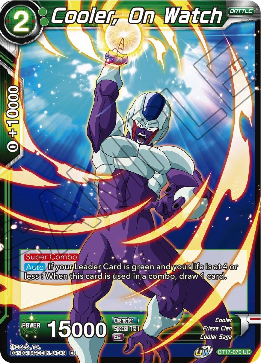 Image for Cooler, On Watch - Dragon Ball Super: Masters