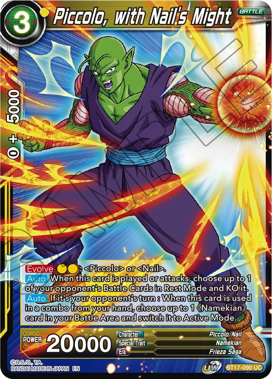 Image for Piccolo, with Nail's Might - Dragon Ball Super: Masters