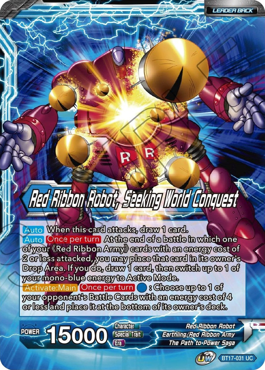 Image for Commander Red // Red Ribbon Robot, Seeking World Conquest - Dragon Ball Super: Masters