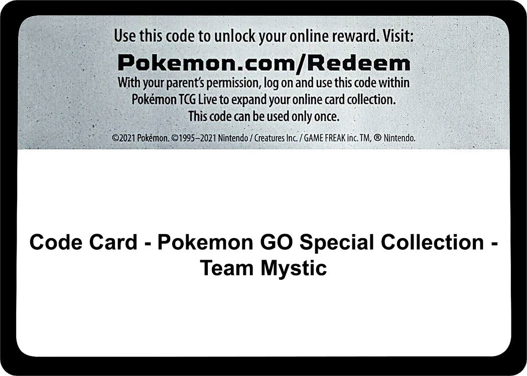 Image for Code Card - Pokemon GO Special Collection - Team Mystic - Pokemon