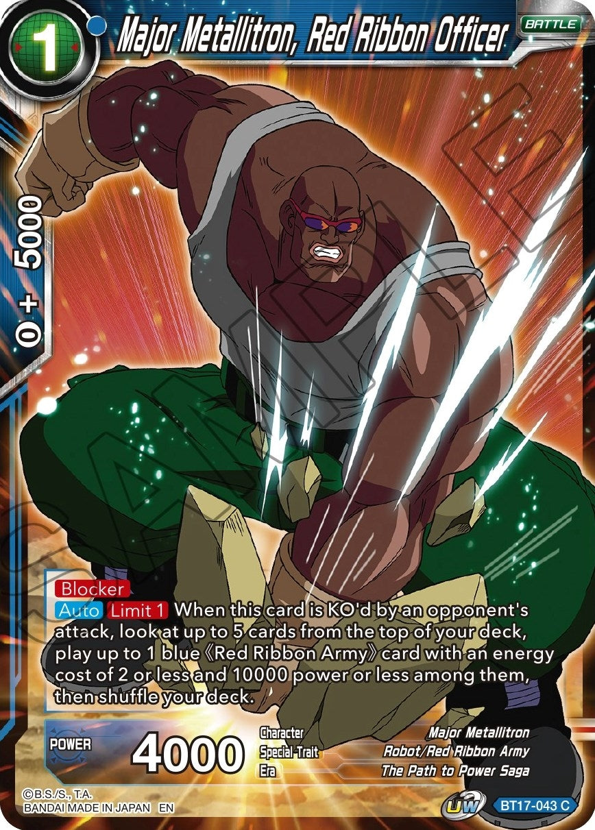 Image for Major Metallitron, Red Ribbon Officer - Dragon Ball Super: Masters