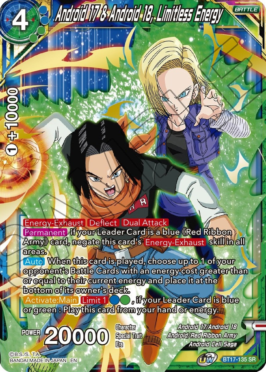 Image for Android 17 & Android-18, Limitless Energy - Dragon Ball Super: Masters
