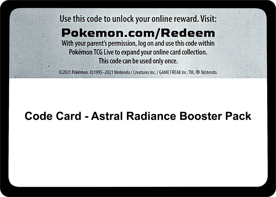 Image for Code Card - Astral Radiance Booster Pack - Pokemon