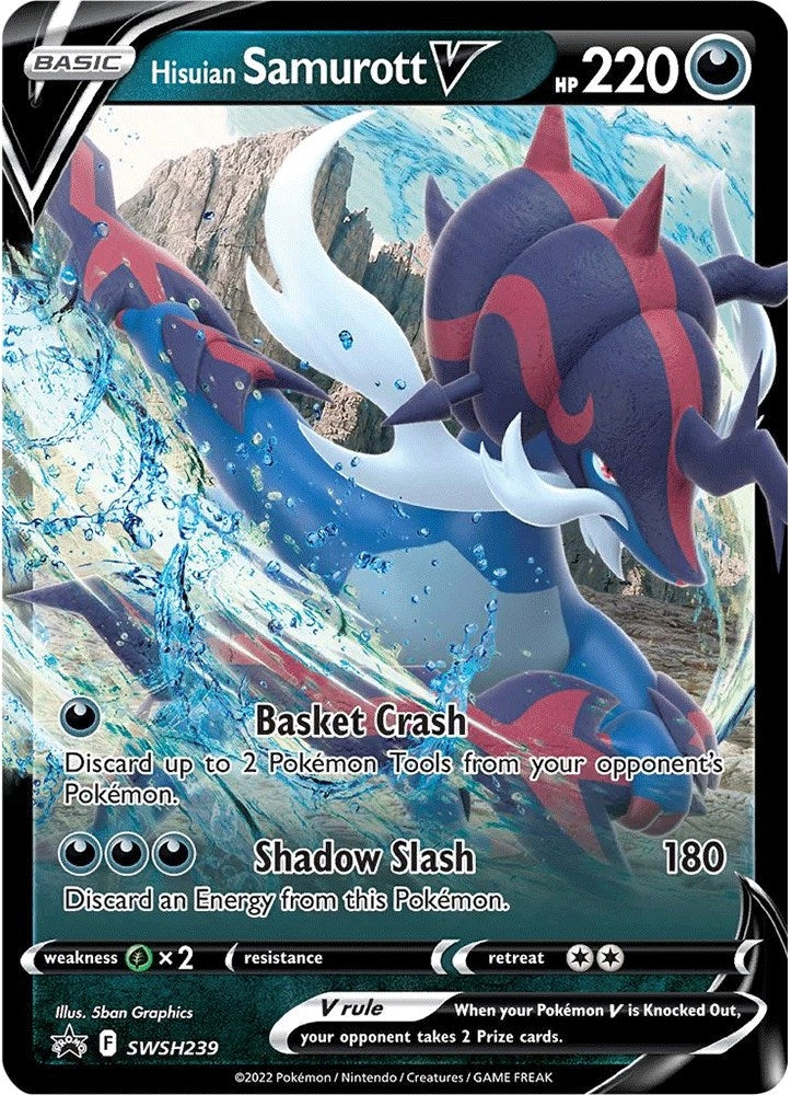 Image for Hisuian Samurott V - SWSH239 - Pokemon