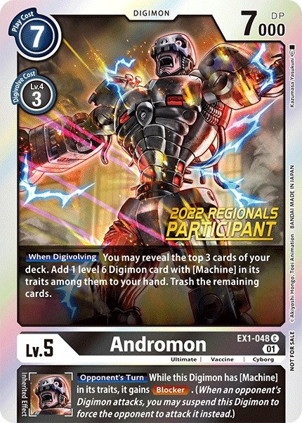 Image for Andromon (2022 Championship Online Regional) [Online Participant] - Digimon Card Game