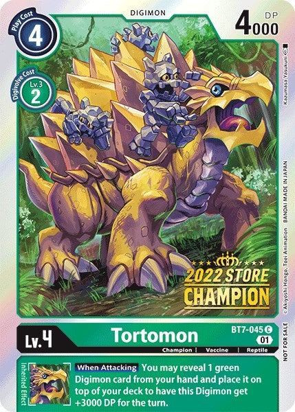 Image for Tortomon (2022 Store Champion) - Digimon Card Game