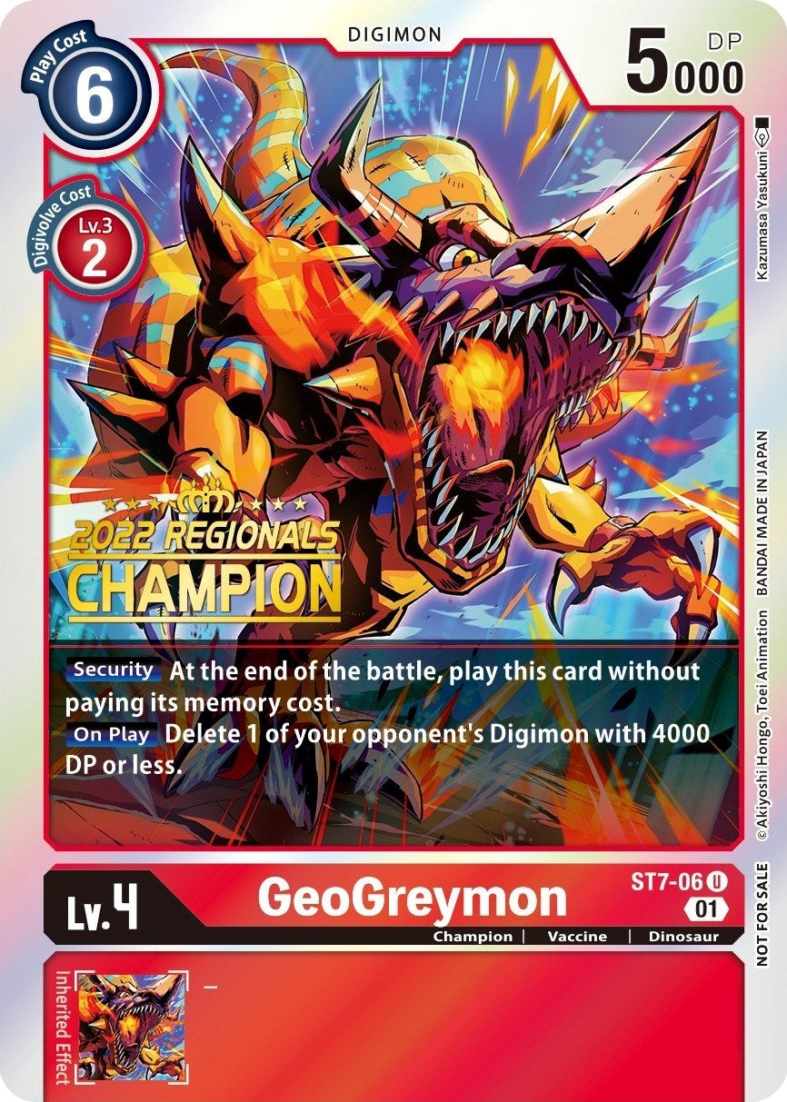 GeoGreymon (2022 Championship Offline Regional) [Online Champion]
