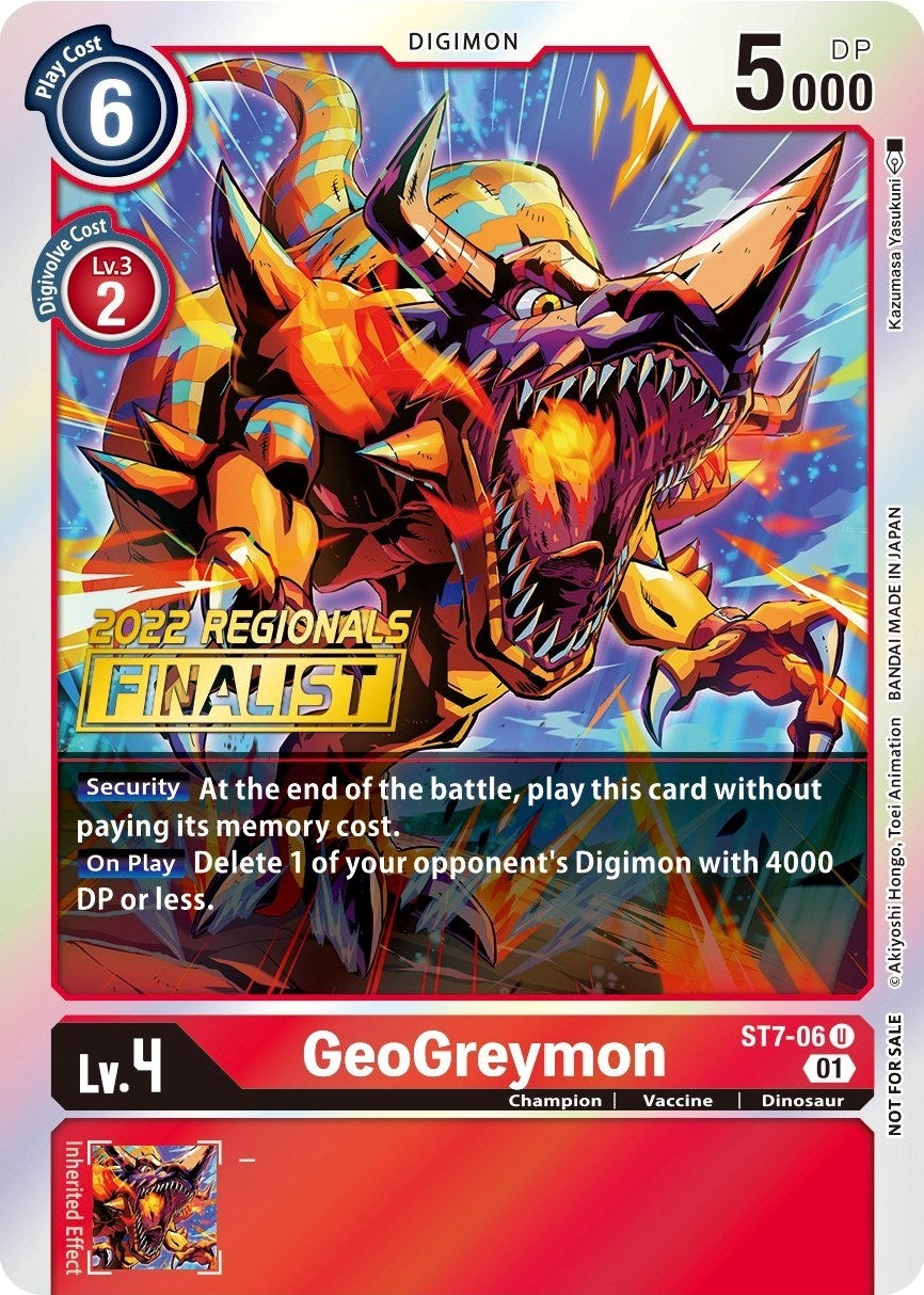 GeoGreymon (2022 Championship Offline Regional) [Online Finalist]