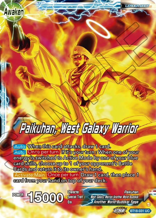 Image for Paikuhan // Paikuhan, West Galaxy Warrior - Dragon Ball Super: Masters