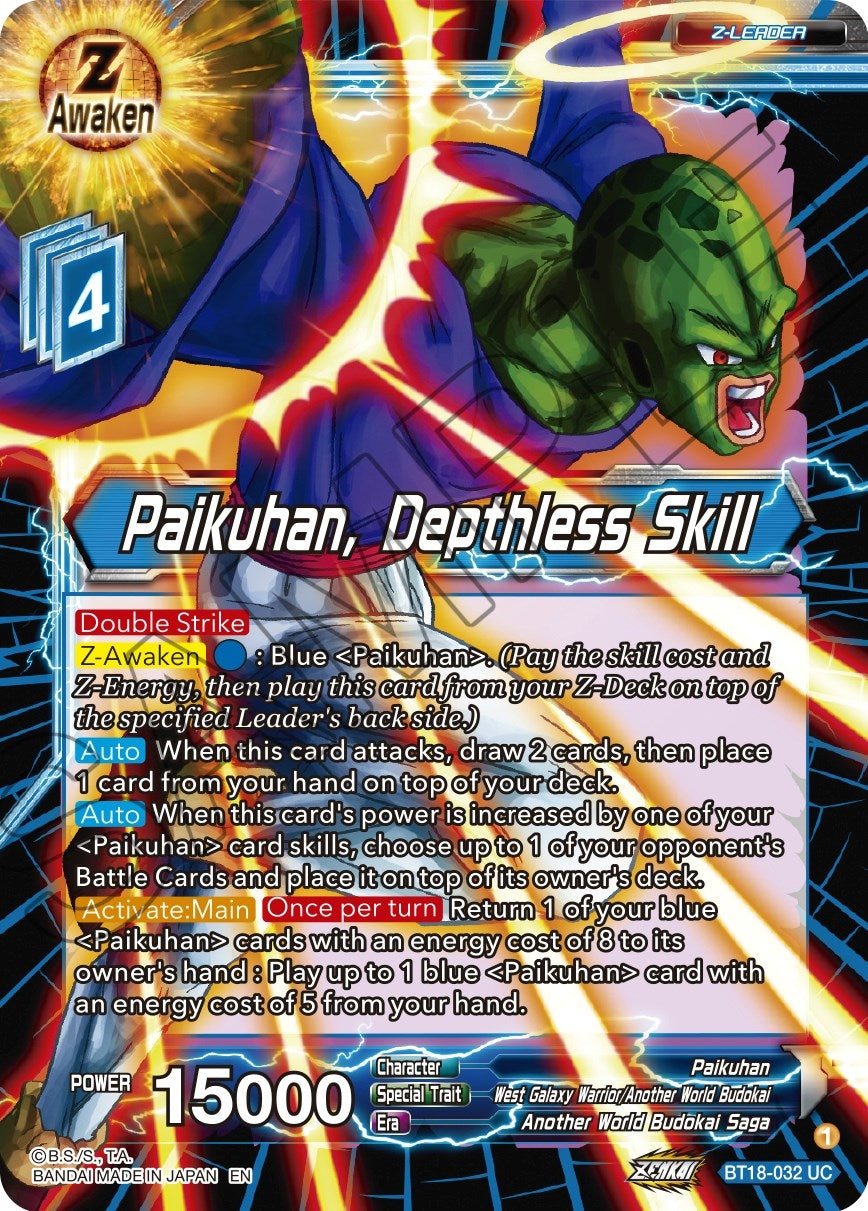 Image for Paikuhan, Depthless Skill - Dragon Ball Super: Masters