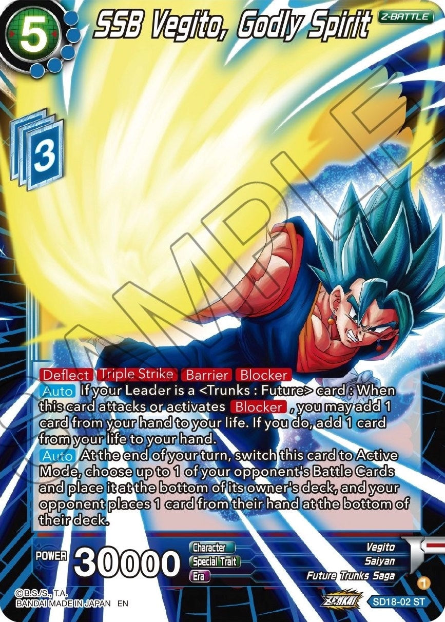 Image for SSB Vegito, Godly Spirit (Silver Foil) - Dragon Ball Super: Masters