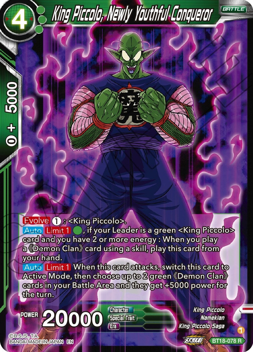 Image for King Piccolo, Newly Youthful Conqueror - Dragon Ball Super: Masters