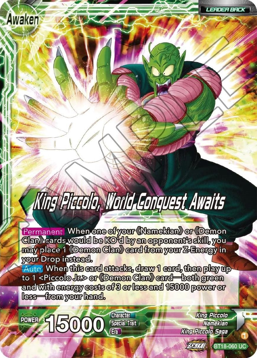 Image for King Piccolo // King Piccolo, World Conquest Awaits - Dragon Ball Super: Masters