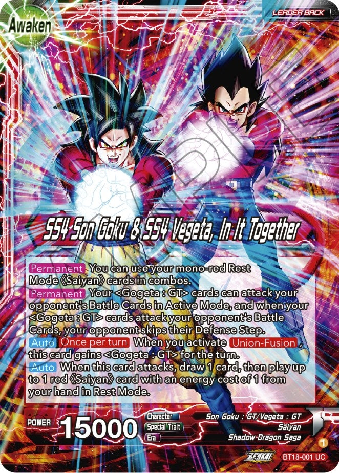 Image for Son Goku & Vegeta // SS4 Son Goku & SS4 Vegeta, In It Together - Dragon Ball Super: Masters