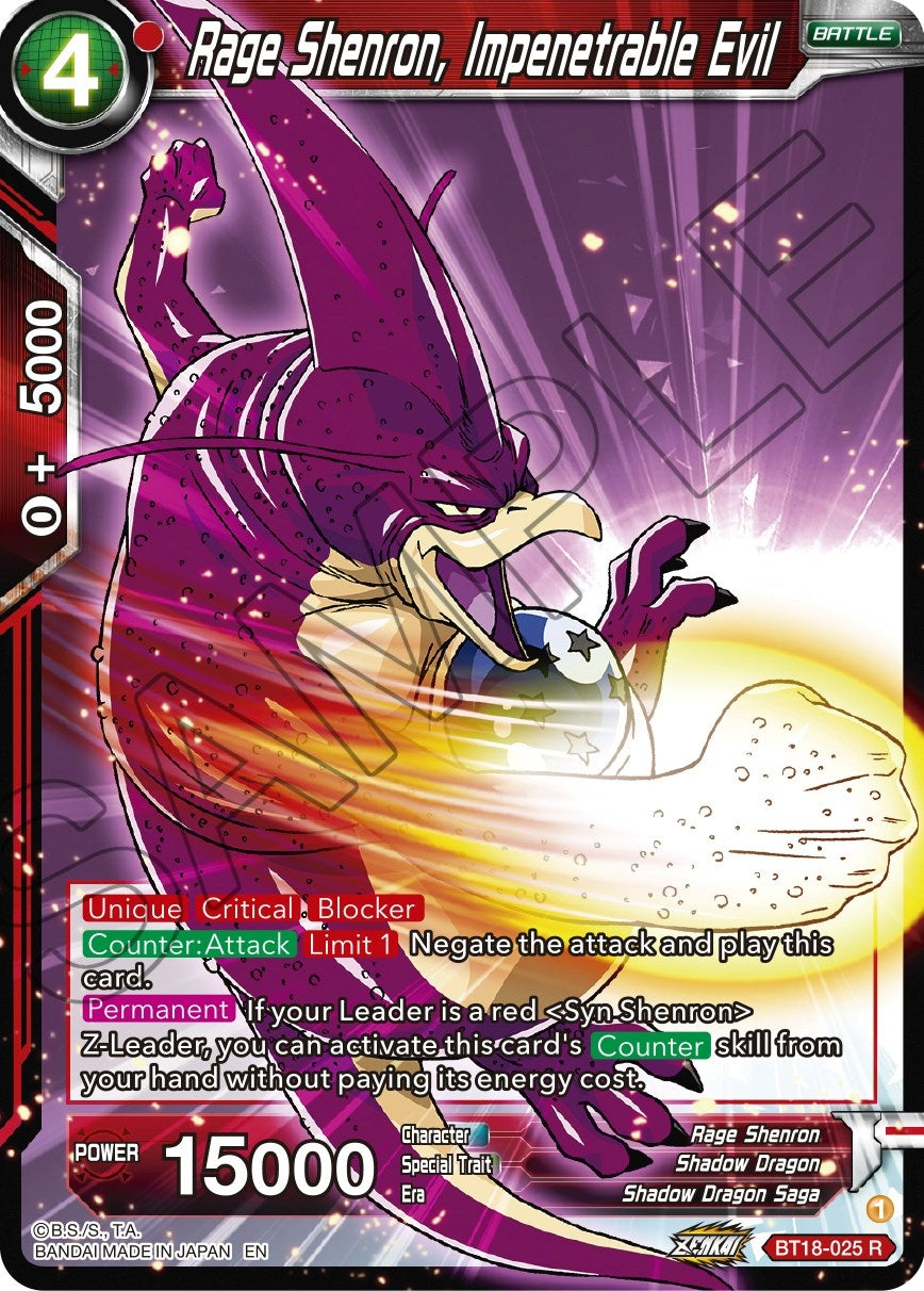 Image for Rage Shenron, Impenetrable Evil - Dragon Ball Super: Masters