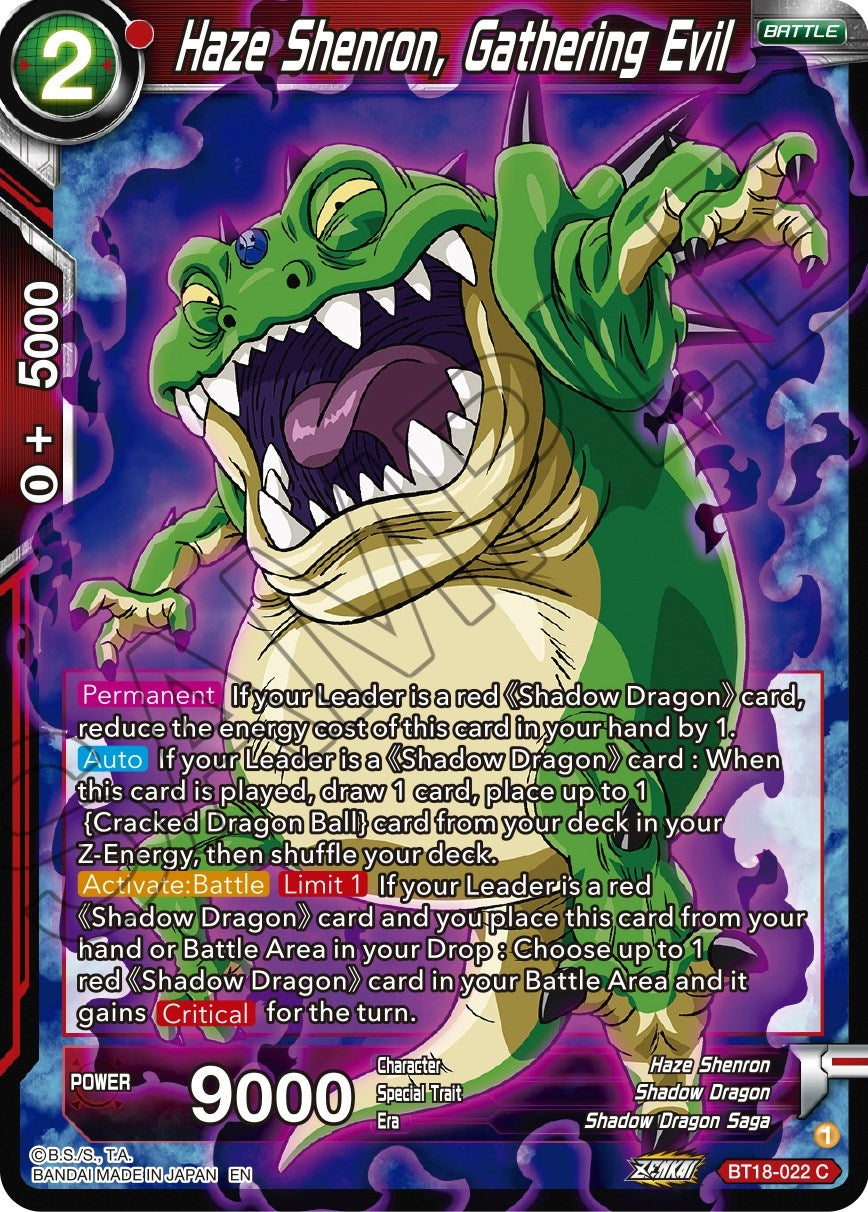 Image for Haze Shenron, Gathering Evil - Dragon Ball Super: Masters