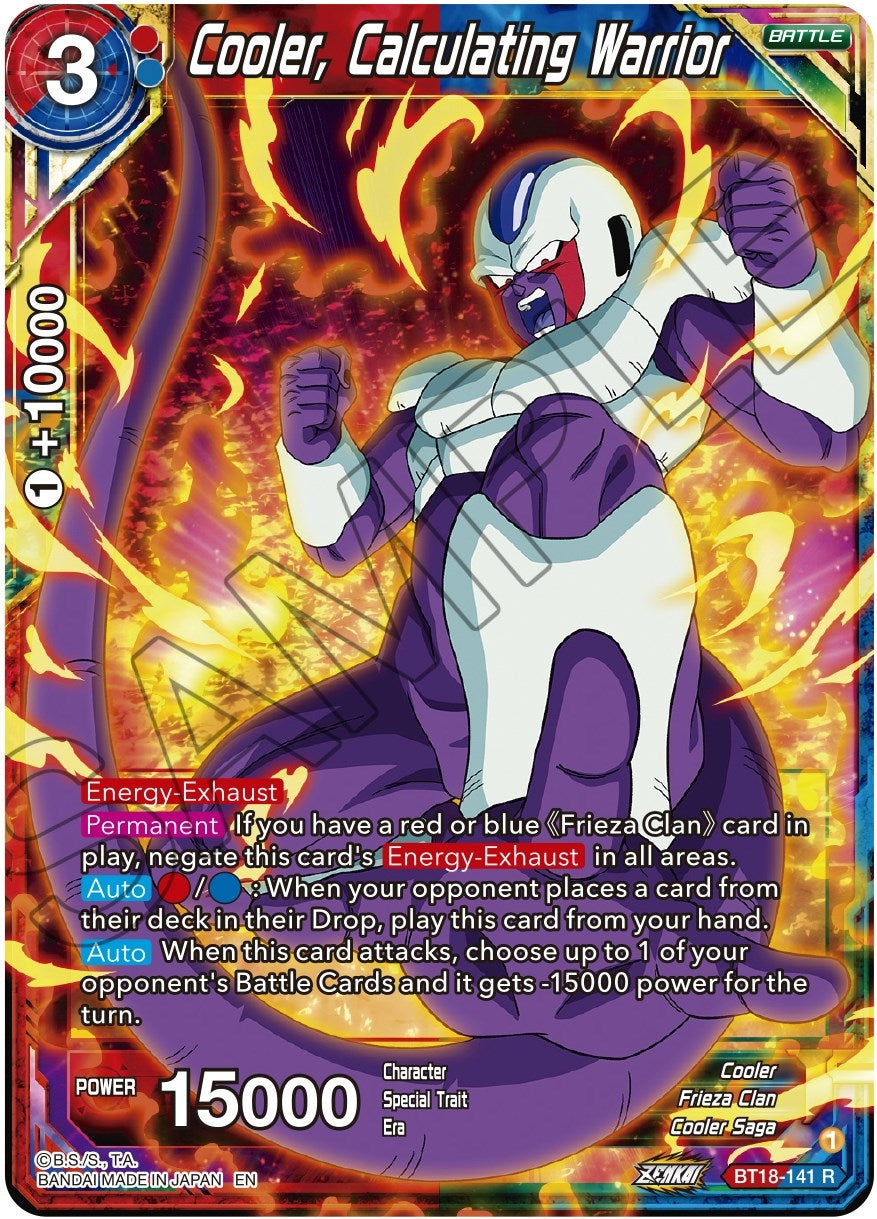 Image for Cooler, Calculating Warrior - Dragon Ball Super: Masters
