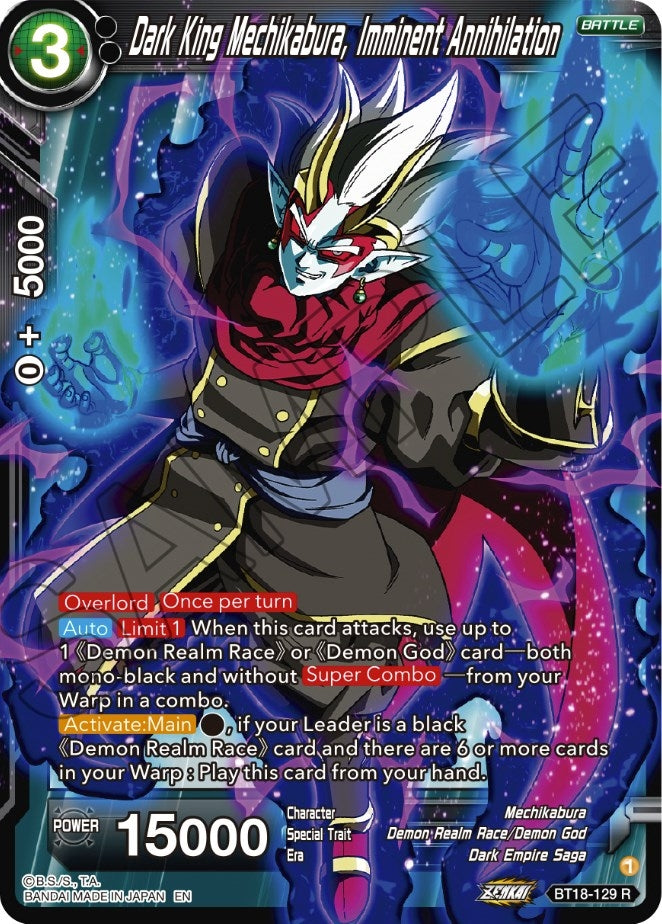 Image for Dark King Mechikabura, Imminent Annihilation - Dragon Ball Super: Masters