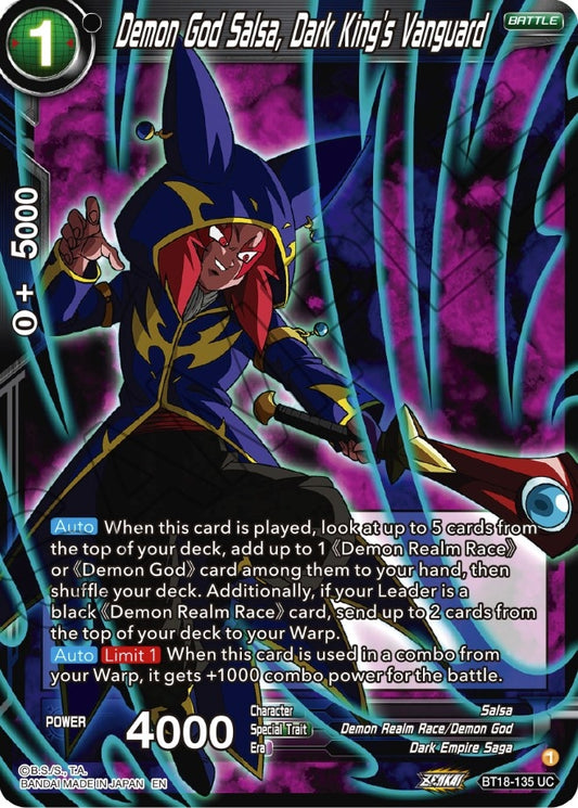 Image for Demon God Salsa, Dark King's Vanguard - Dragon Ball Super: Masters