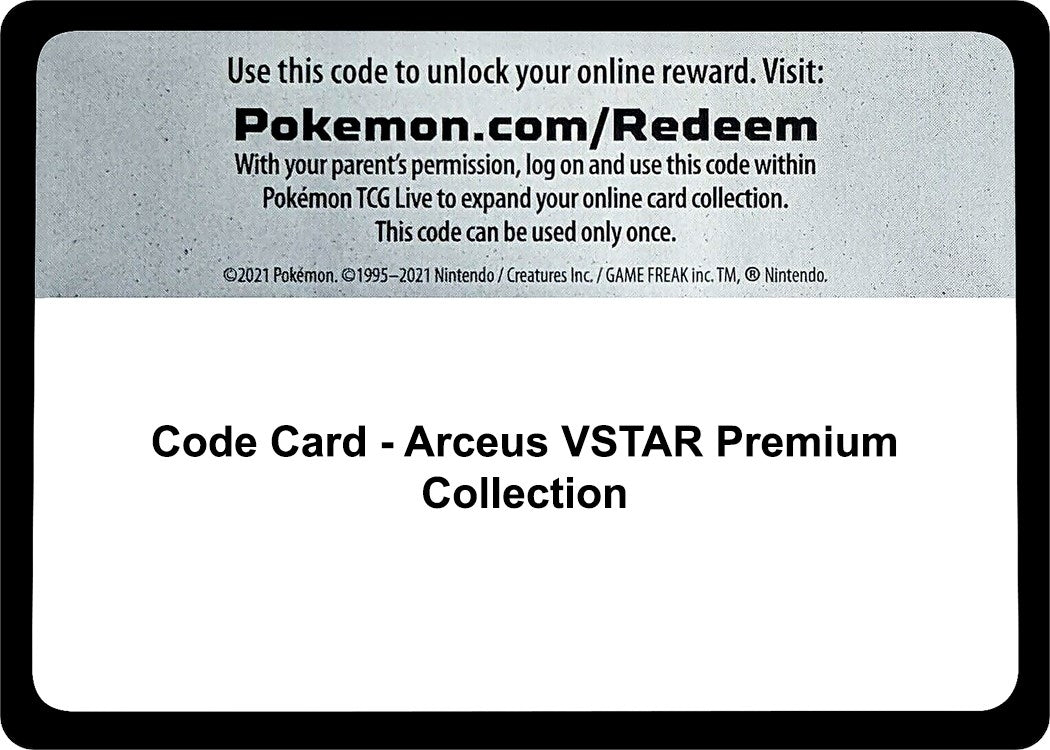 Image for Code Card - Arceus VSTAR Premium Collection - Pokemon