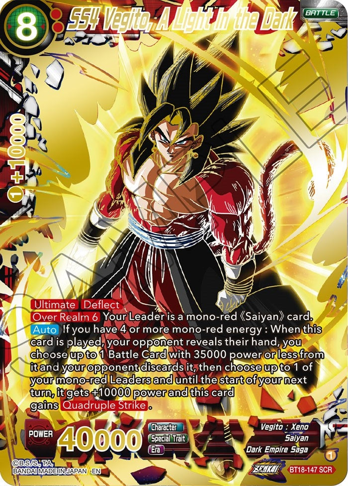Image for SS4 Vegito, A Light in the Dark - Dragon Ball Super: Masters