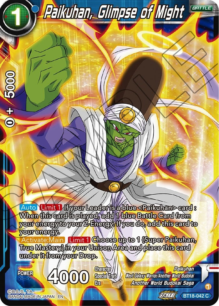 Image for Paikuhan, Glimpse of Might - Dragon Ball Super: Masters