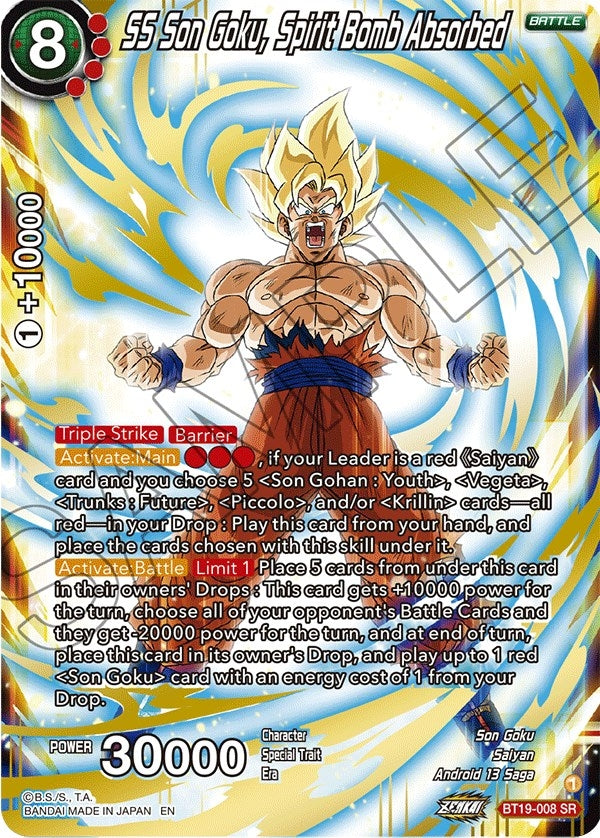 Image for SS Son Goku, Spirit Bomb Absorbed - Dragon Ball Super: Masters