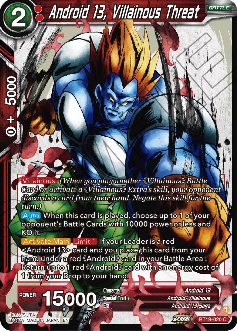 Image for Android 13, Villainous Threat - Dragon Ball Super: Masters