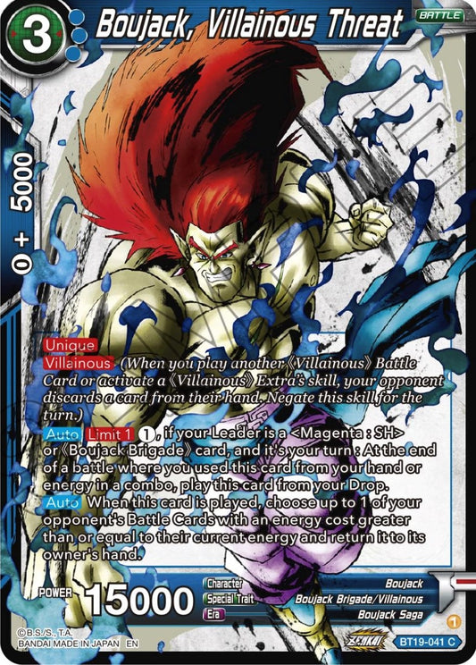 Image for Boujack, Villainous threat - Dragon Ball Super: Masters