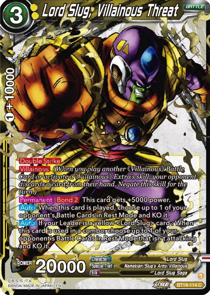 Image for Lord Slug, Villainous Threat - Dragon Ball Super: Masters
