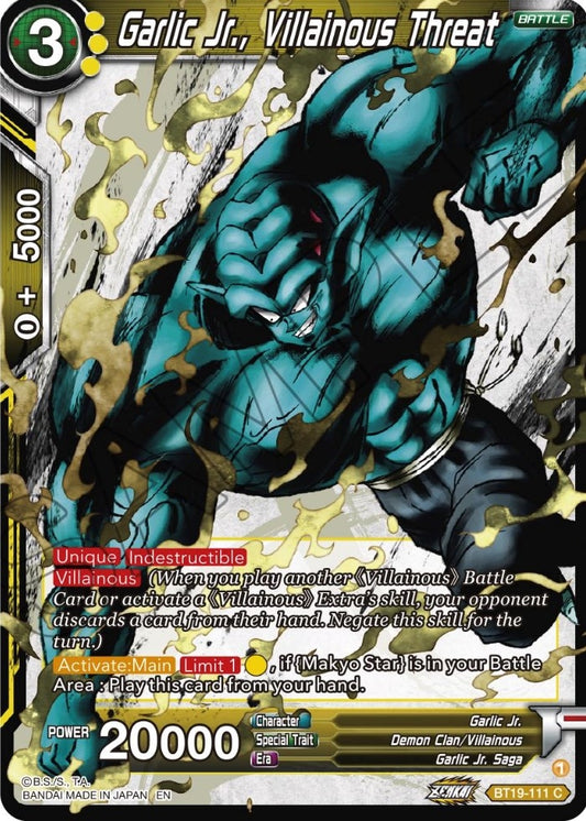 Image for Garlic Jr., Villainous Threat - Dragon Ball Super: Masters