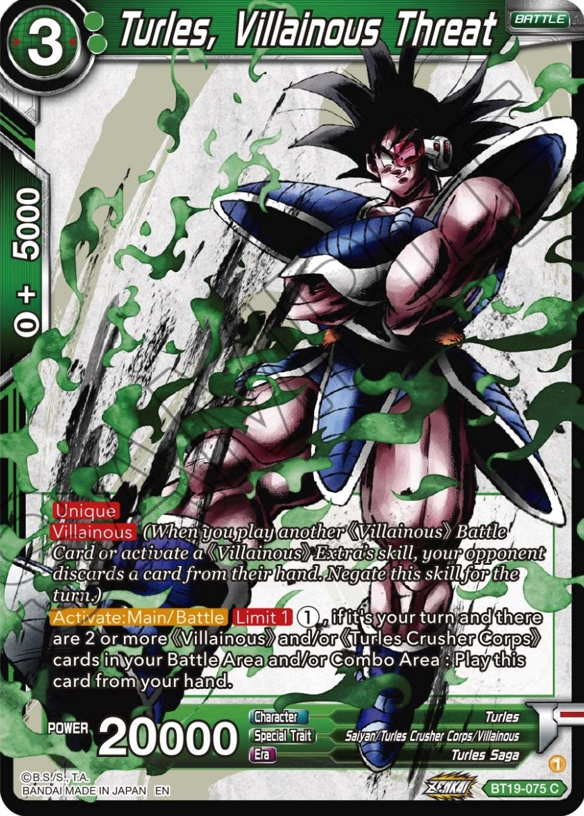 Image for Turles, Villainous Threat - Dragon Ball Super: Masters