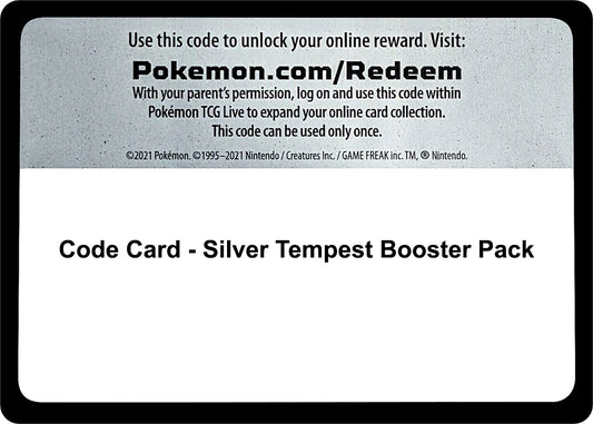 Image for Code Card - Silver Tempest Booster Pack - Pokemon