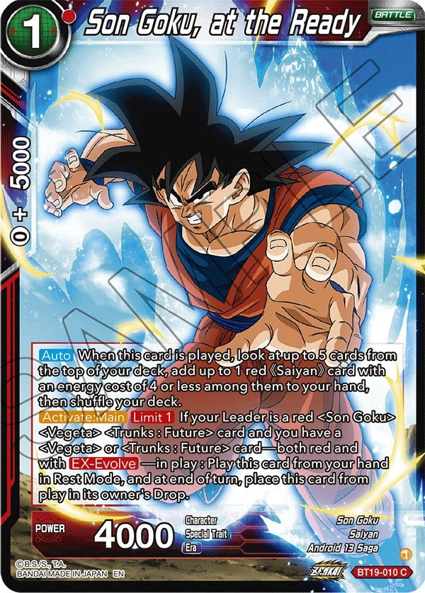 Image for Son Goku, at the Ready - Dragon Ball Super: Masters
