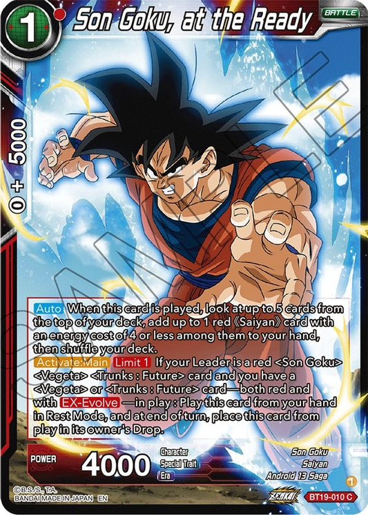 Image for Son Goku, at the Ready - Dragon Ball Super: Masters