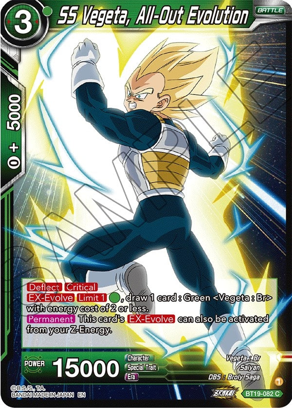Image for SS Vegeta, All-Out Evolution - Dragon Ball Super: Masters
