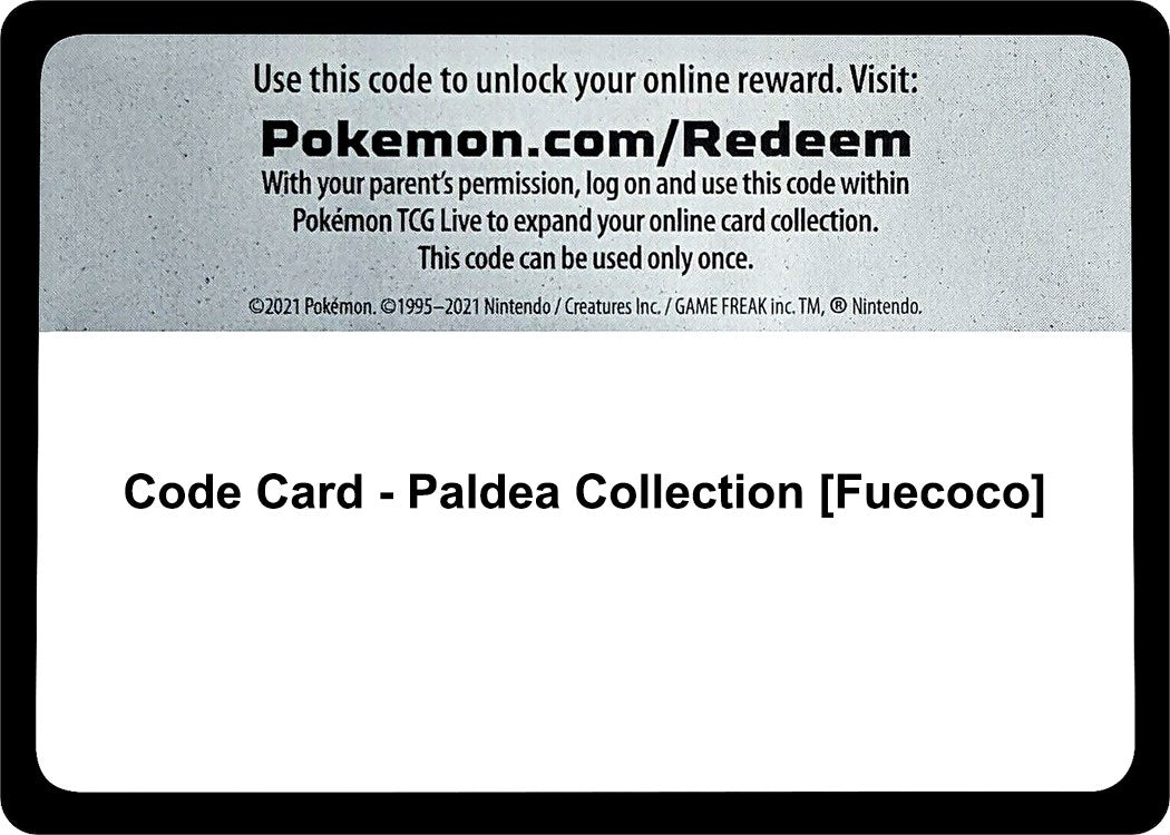 Image for Code Card - Paldea Collection [Fuecoco] - Pokemon