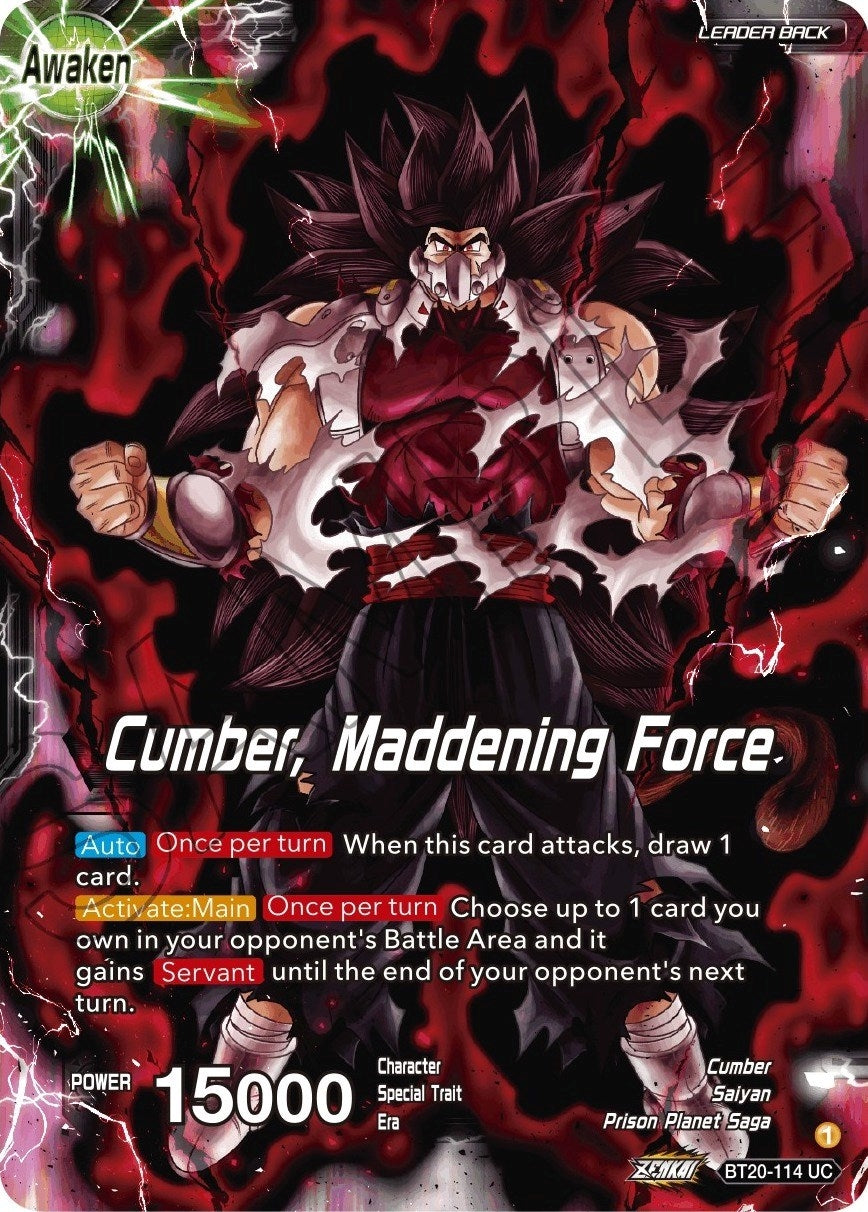 Image for Evil Saiyan // Cumber, Maddening Force - Dragon Ball Super: Masters