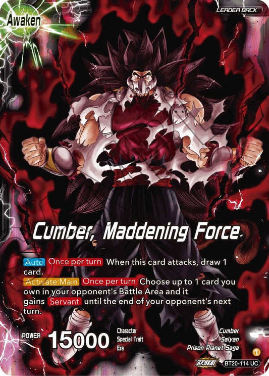 Image for Evil Saiyan // Cumber, Maddening Force - Dragon Ball Super: Masters