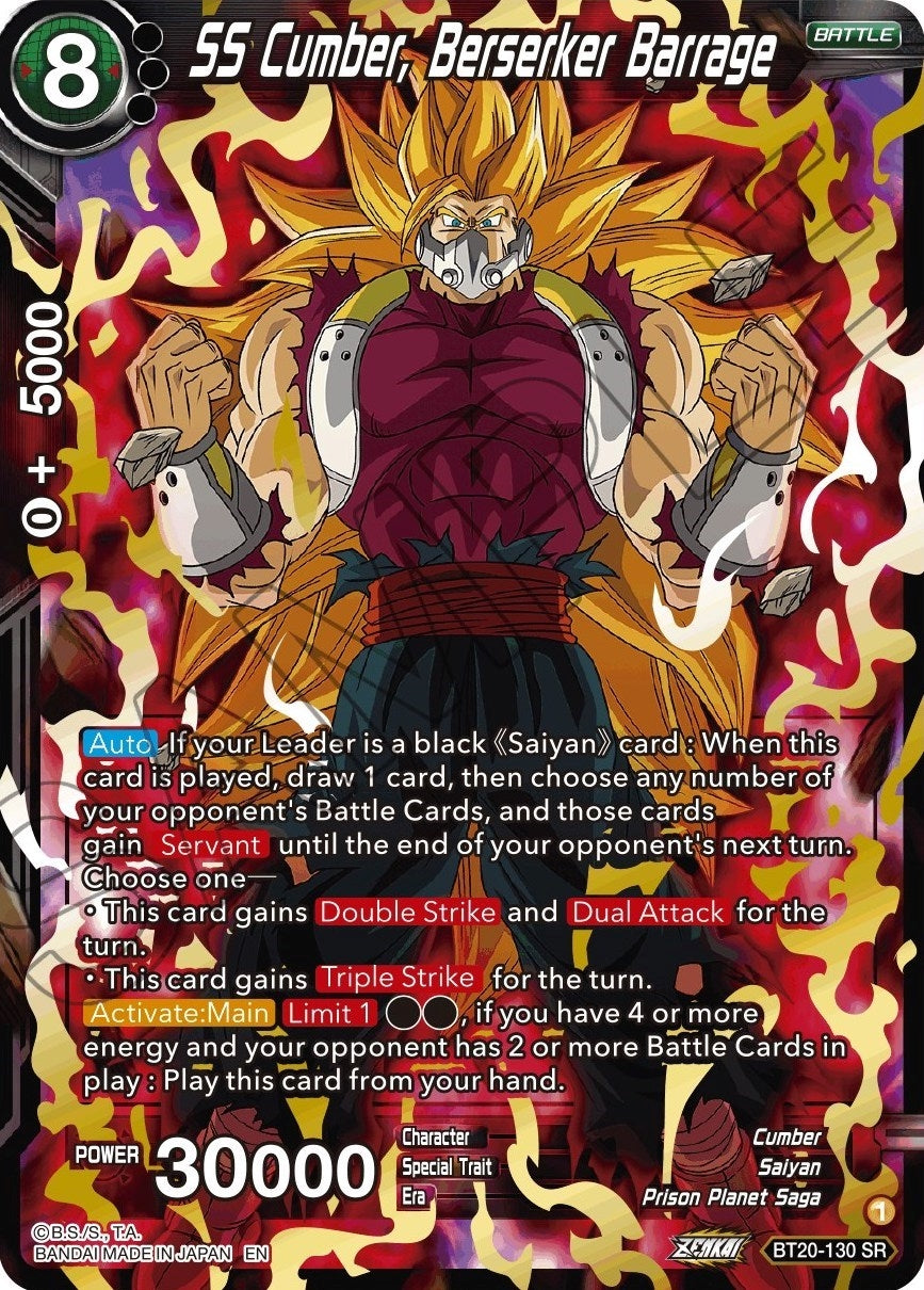 Image for SS Cumber, Berserker Barrage - Dragon Ball Super: Masters