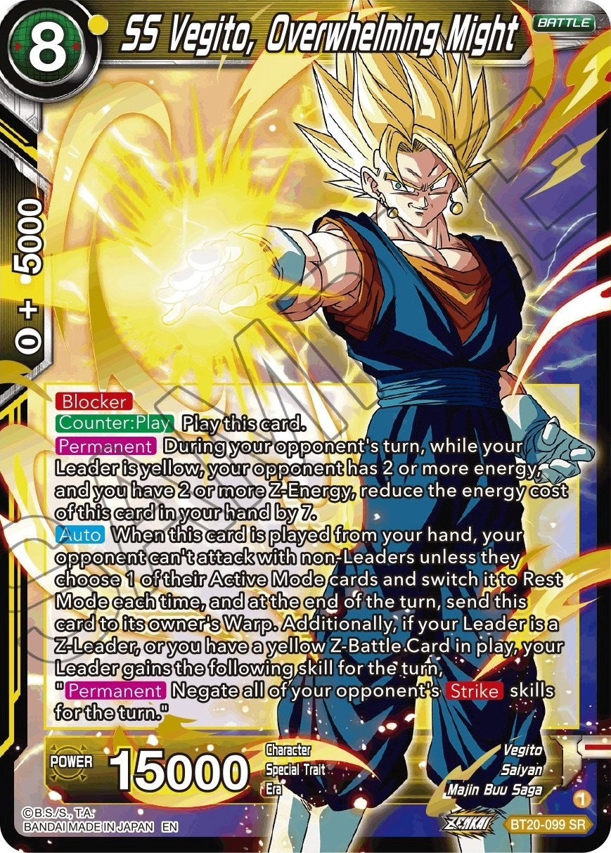 Image for SS Vegito, Overwhelming Might - Dragon Ball Super: Masters
