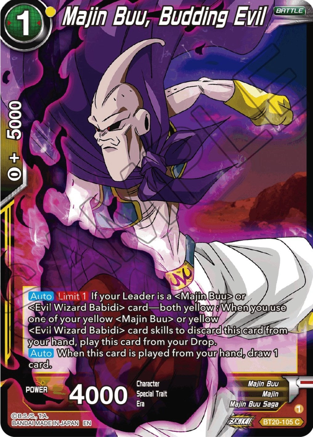 Image for Majin Buu, Budding Evil - Dragon Ball Super: Masters