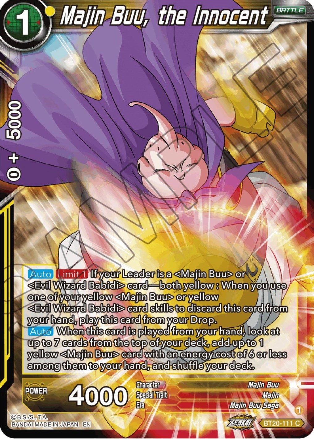 Image for Majin Buu, the Innocent - Dragon Ball Super: Masters