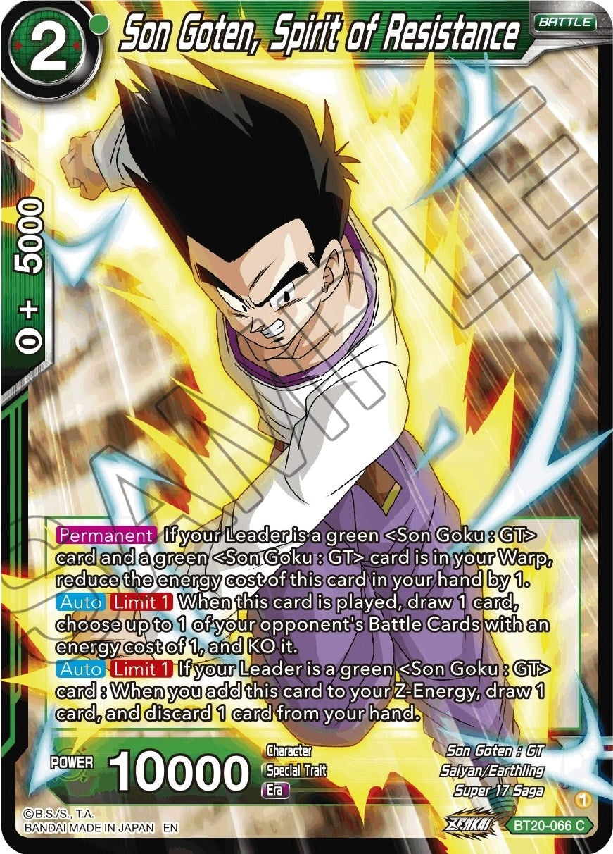 Image for Son Goten, Spirit of Resistance - Dragon Ball Super: Masters