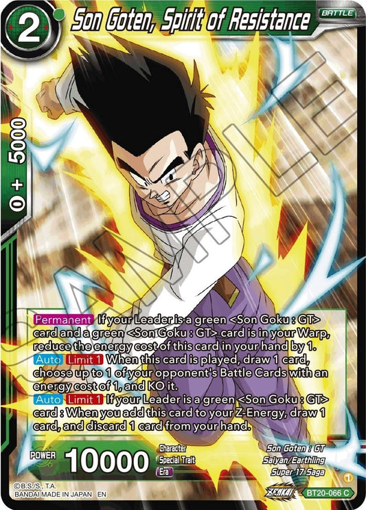 Image for Son Goten, Spirit of Resistance - Dragon Ball Super: Masters