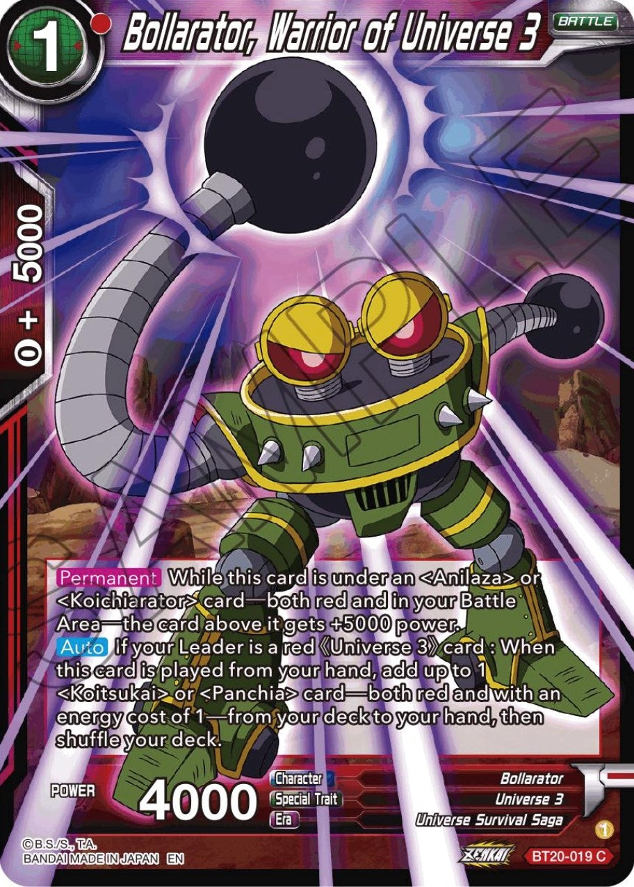 Image for Bollarator, Warrior of Universe 3 - Dragon Ball Super: Masters